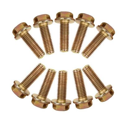 12.9 Gelb-Zinkbeschichtet DIN6921 Hexkopfflansche Schraube M10 M12 M6