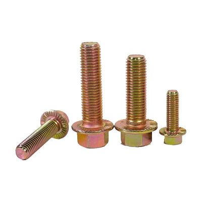 12.9 Gelb-Zinkbeschichtet DIN6921 Hexkopfflansche Schraube M10 M12 M6