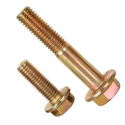 12.9 Gelb-Zinkbeschichtet DIN6921 Hexkopfflansche Schraube M10 M12 M6