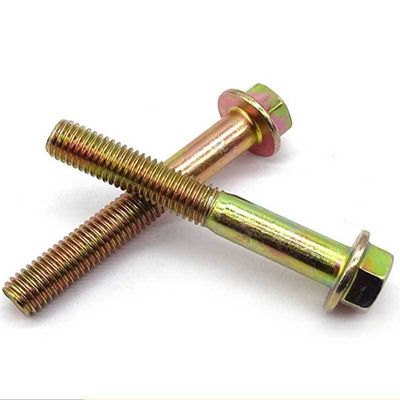 12.9 Gelb-Zinkbeschichtet DIN6921 Hexkopfflansche Schraube M10 M12 M6