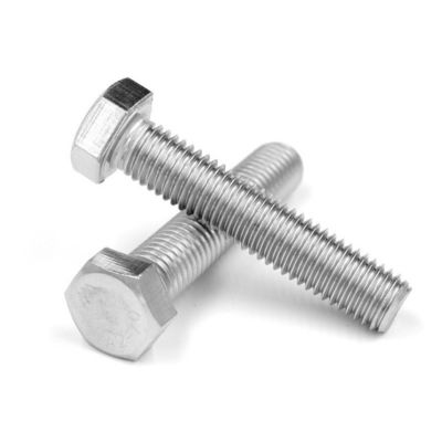 Edelstahl A2 A4 DIN931 Teilweise Halbfaden Hex-Schraube und Mutter mit Waschmaschine