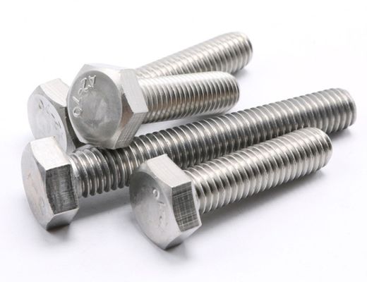 Edelstahl A2 A4 DIN931 Teilweise Halbfaden Hex-Schraube und Mutter mit Waschmaschine