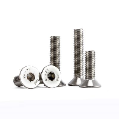 Anpassbar DIN ANSI Edelstahl A2 70 A4 80 CSK Flachkopf Hex-Steckdose Schraube