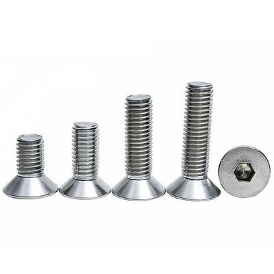 Anpassbar DIN ANSI Edelstahl A2 70 A4 80 CSK Flachkopf Hex-Steckdose Schraube