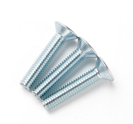 Handan Fastener Direkt Weiß Blau Zinkplattiert DIN7991 CSK Flat Head Hex Socket Bolt Schraube
