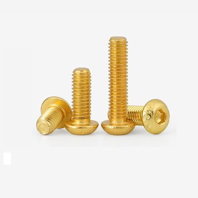 M5-M100 Kupfer Messing ISO7380 Hex Steckdose Knopfkopf Sicherheitskappe Schraube Schraube für Industrie