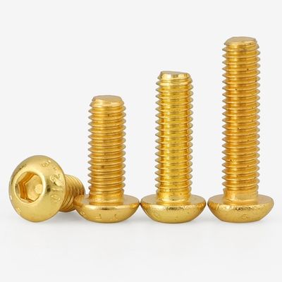 M5-M100 Kupfer Messing ISO7380 Hex Steckdose Knopfkopf Sicherheitskappe Schraube Schraube für Industrie