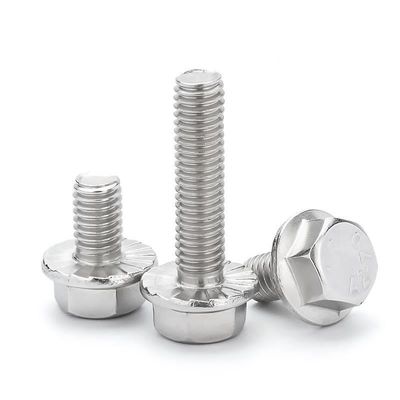 M5-M100 Mechanische Flanschschraube mit galvanisiertem Außenhexagon und rutschsicherer Oberfläche