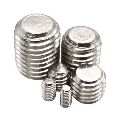 Grade 12.9 Edelstahl Flat End Hexagon Socket Set Schraube DIN914 mit konkavem Punkt
