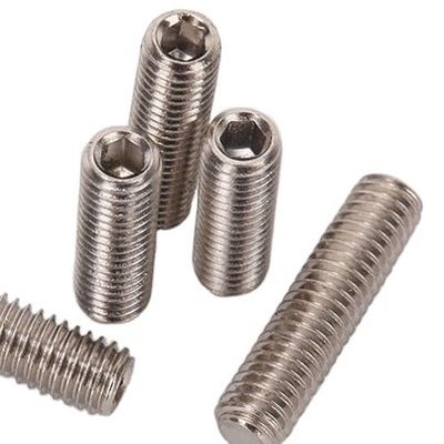 Grade 12.9 Edelstahl Flat End Hexagon Socket Set Schraube DIN914 mit konkavem Punkt