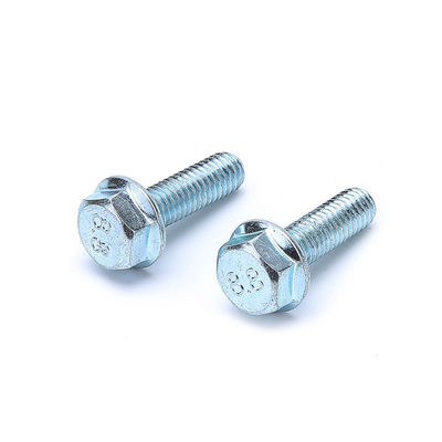 ISO9001-zertifizierte 8.8-Klasse galvanisierte hexagonale Flanschschraube mit DIN 6921 Zahnspüler