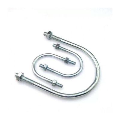 Mechanische 304 Edelstahl U-Bolt DIN3570 Pferdeback-Rohrspange eingebettete U-Clamp