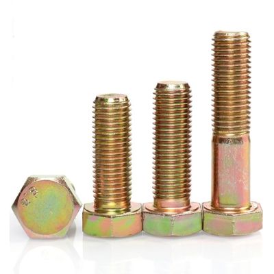M6 M8 Hohe Festigkeit DIN931 DIN933 Grade 4.8 8.8 10.9 12.9 Hexkopf Schraube und Mutter